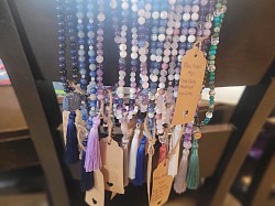 These handmade Malas are to remind, relax and assist in your journey; and are available for purchase as well